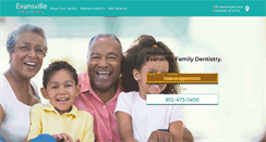 Desktop Screenshot of evansvillefamilydental.com